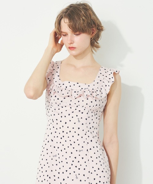 DEICY（デイシー） ワンピース ランダムハートフリルワンピース