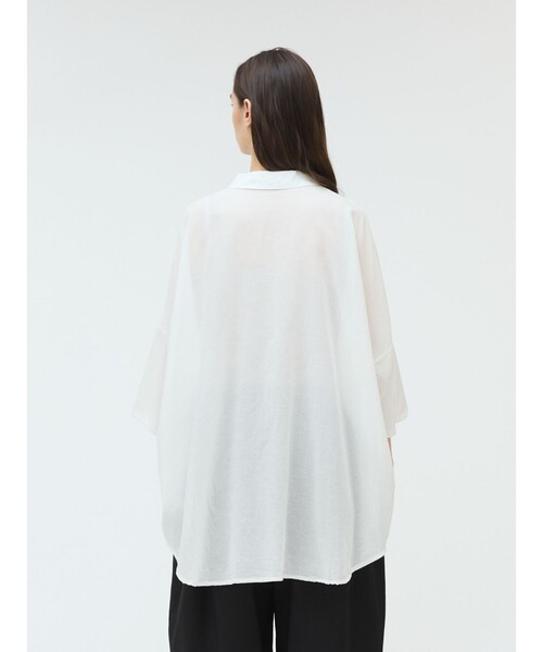 新品タグ付き❗mizuiro-indミズイロインド　チュニックブラウス　大きめ mizuiro ind(ミズイロインド)｜wide shirt tunic チュニック