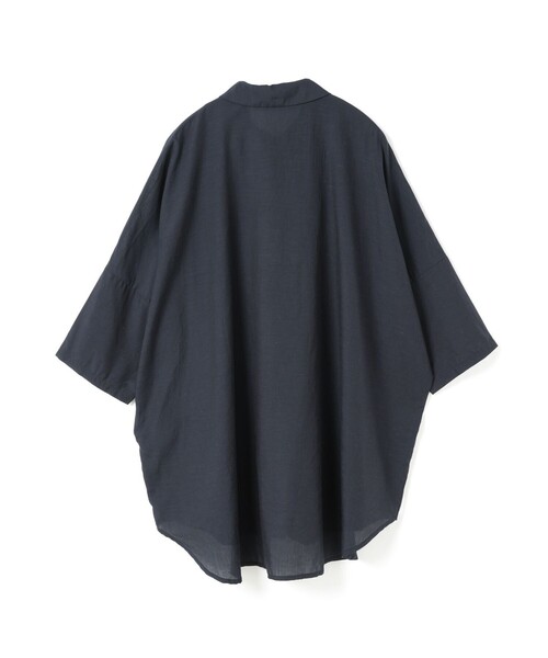 mizuiroind ブラウス シャツ mizuiro ind ハーフスリーブワイド