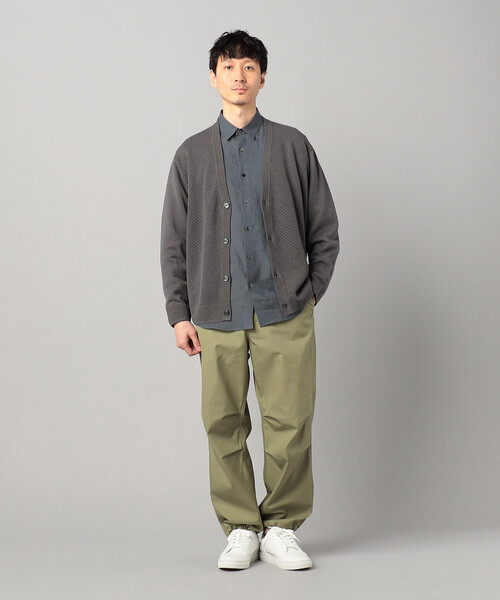 メンズカーディガンCOMME CA MENメンズカーディガンウール混カーディガン COMME CA MEN（コムサメン） カーディガン ペーパーヤーン透かし編み