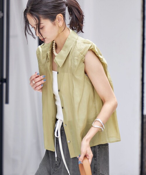 ブラウス シャツ 「手洗い可能」ラミー 4 ギャザー スリーブ ブラウス レディース