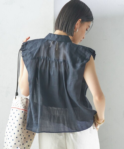 SHIPS for women / シップスウィメン 〈手洗い可能〉ラミー 4 ギャザー スリーブ ブラウス SHIPS ブラウス シャツ 「手洗い可能」ラミー 4 ギャザー