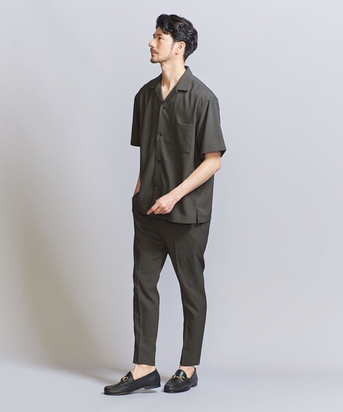 UNUSED × BEAUTY&YOUTH 開襟シャツ　黒 UNUSED × BEAUTY&YOUTH 開襟シャツ 黒 - メルカリ