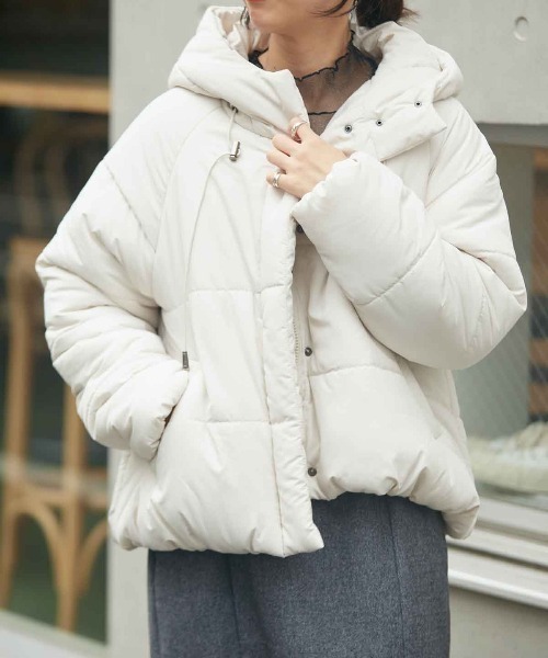 TRIANGLE PALETTE ブルゾン FREE ピンクベージュ レディース