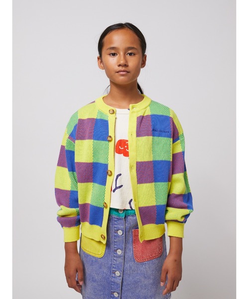 BOBO CHOSES（ボボショーズ） カーディガン Multicolor vichy jacquard