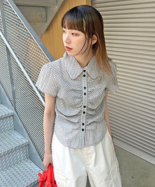 ブラウス シャツ シアーシャーリングシャツ レディース Ada. ブラウス シャツ 「オンオフ問わず通年で大活躍」シアー