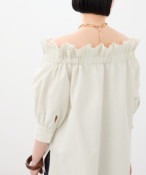 VERMEIL par iena ブラウス シャツ ショルダーフリルブラウス