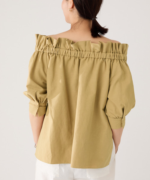 VERMEIL par iena ブラウス シャツ ショルダーフリルブラウス