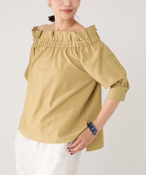 VERMEIL par iena ブラウス シャツ ショルダーフリルブラウス