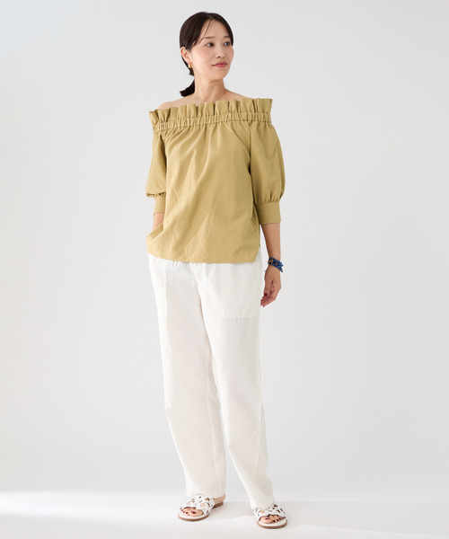 VERMEIL par iena ブラウス シャツ ショルダーフリルブラウス
