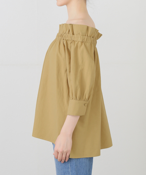 VERMEIL par iena ブラウス シャツ ショルダーフリルブラウス
