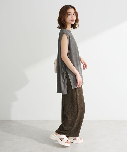 YILON オリーブグリーン ノースリーブチュニック YILON オリーブ