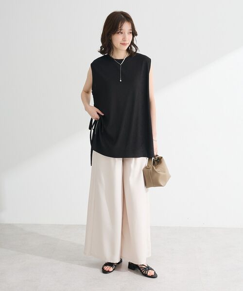 Green Parks（グリーンパークス） チュニック サイドリボン