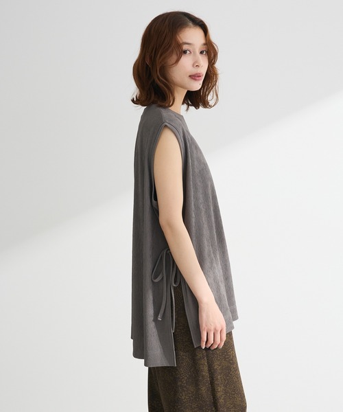 Green Parks（グリーンパークス） チュニック サイドリボン