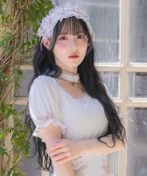 ROJITA（ロジータ） tシャツ バックルチョーカーハートカットトップス