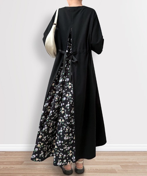 新品未使用　conte シアーバックスリットロングワンピース conte＞シアー バックスリット ロングワンピース