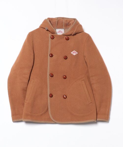 DANTON ダウンジャケット ブラウン フード付き　36サイズ Danton 「DANTON」 ジャケット 36 ブラウン レディース