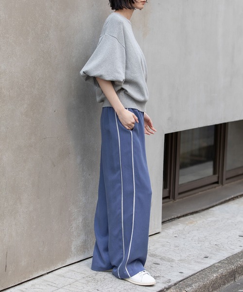 パンツ リヨセルオックスワイドパンツ レディース_15