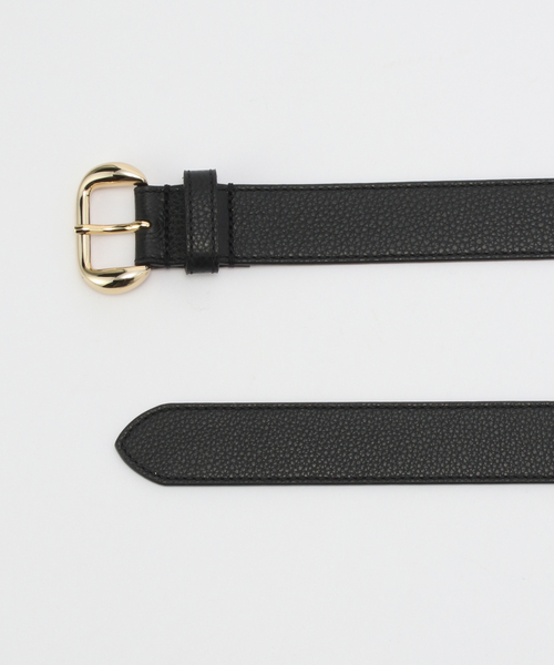 plage  アトリエアンボワーズ別注　ブラックレザー ベルト plage｜ATELIER AMBOISE / アトリエ アンボワーズ 別注 NUBUCK