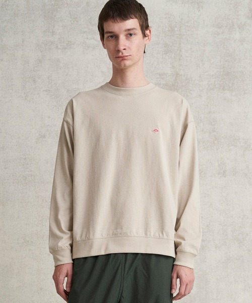 「DANTON」 長袖Tシャツ L グレー メンズ