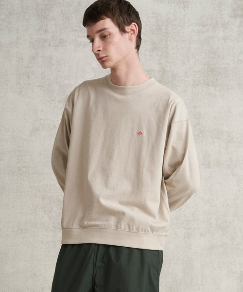 「DANTON」 長袖Tシャツ L グレー メンズ