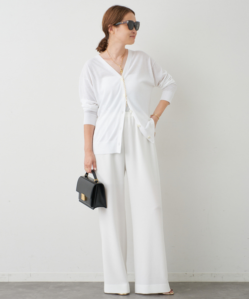 Deuxieme Classe 美品Semi Sheer Vネック カーディガン Deuxieme Classe Semi Sheer Vネック カーディガン 最 安 価格