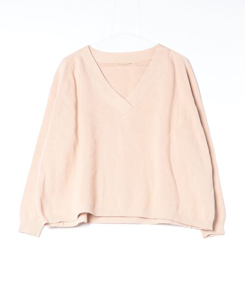 「Deuxieme Classe」 Vネックニット - ベージュ レディース