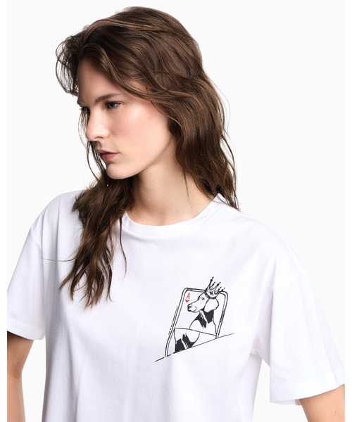 tシャツ 「エンポリオ アルマーニ」ASV We Love Dogs #28 Tシャツ オーガニックジャージー レディース