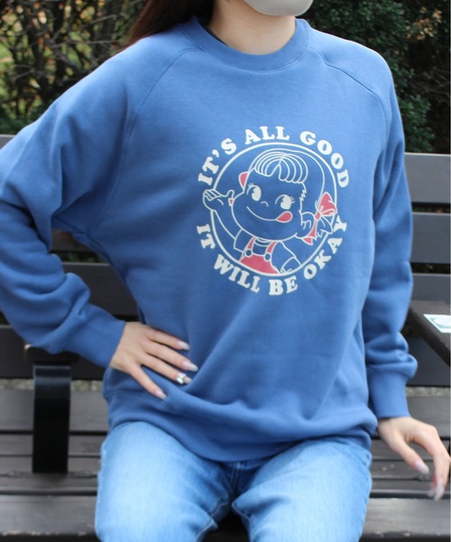 ALWAYS GOOD TIME トレーナー スウェット 「PEKO/ペコちゃん」プリント