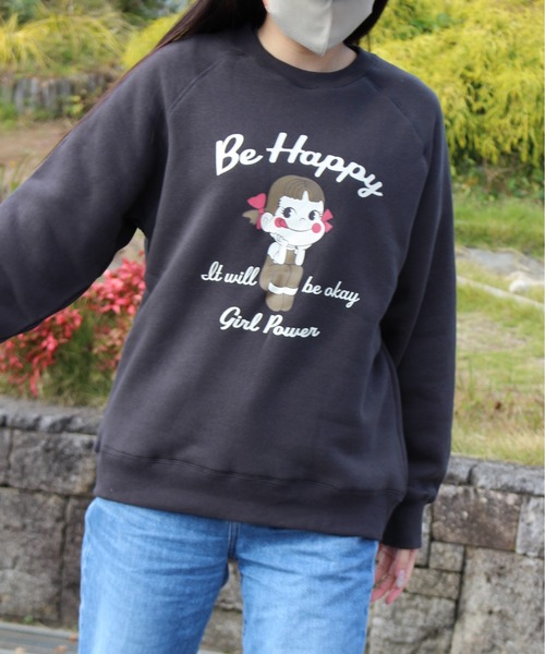 ALWAYS GOOD TIME トレーナー スウェット 「PEKO/ペコちゃん」プリント