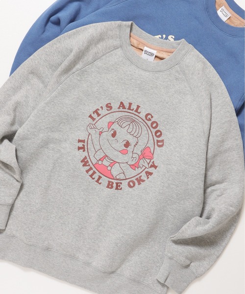 ALWAYS GOOD TIME トレーナー スウェット 「PEKO/ペコちゃん」プリント