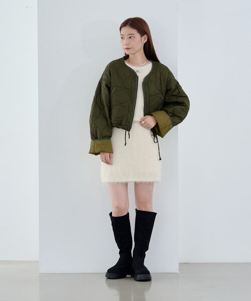 Kastane（カスタネ） ブルゾン アウター 「リバーシブル」キルティング