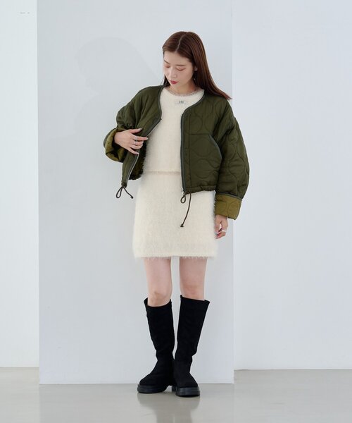 Kastane（カスタネ） ブルゾン アウター 「リバーシブル」キルティング