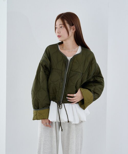 Kastane（カスタネ） ブルゾン アウター 「リバーシブル」キルティング
