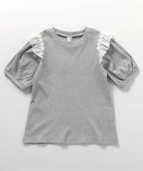 apres les cours（アプレレクール） tシャツ 「ジュニア対応」肩フリル