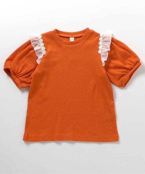 apres les cours（アプレレクール） tシャツ 「ジュニア対応」肩フリル
