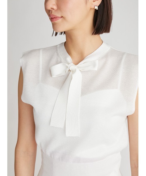 「CELFORD」 ノースリーブニット 36 グレー レディース_画像6