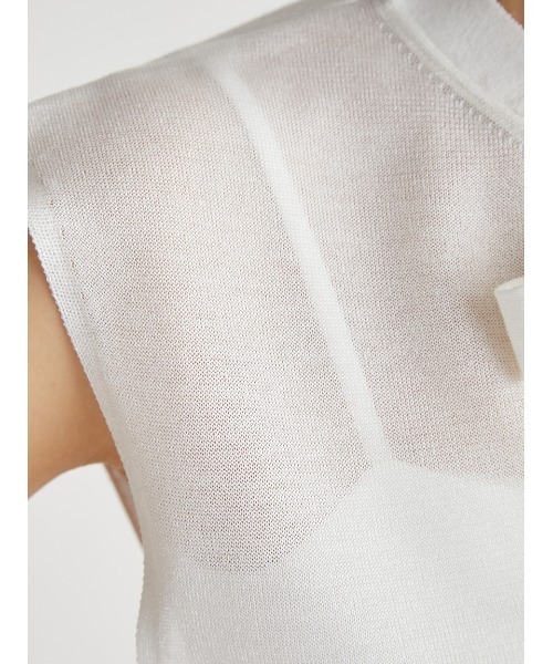 「CELFORD」 ノースリーブニット 36 グレー レディース_画像9