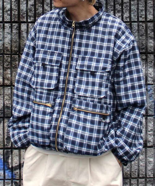 WISM コート ジャケット INTODUSK / イントゥダスク PLAID PADDED