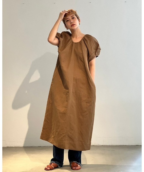 TODAYFUL ワンピース、ティシャツ TODAYFUL 「TODAYFUL」 Tシャツワンピース 36inch ブラウン レディース