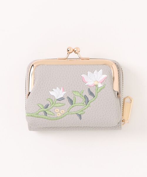 BURNER（バーナー） 財布 「OKUOKU 0909」フラワー刺繍 がま口ミニ