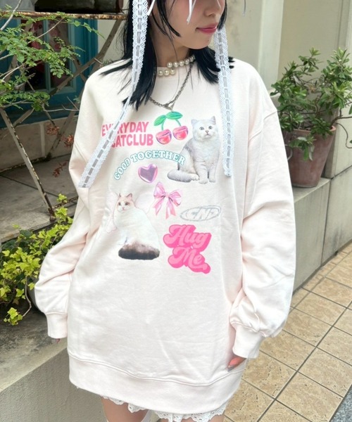 candy stripper シナモロール　ビッグスウェット　ワンピース　ピンク NEW ARRIVAL♡今週末入荷の新作 vol.2 / CANDY STRIPPER