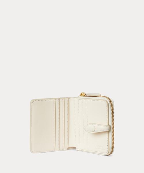 POLO RALPH LAUREN 二つ折り財布 ホワイト POLO RALPH LAUREN（ポロ・ラルフローレン） 財布 Polo ベア レザー