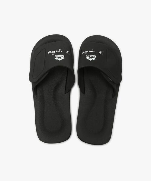 「agnes b.」 フラットサンダル「arenaコラボ」 36 ブラック レディース_画像4