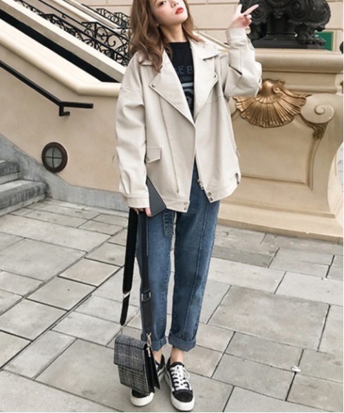 「Dream garden」 「0’s」ライダースジャケット MEDIUM ブラック レディース_画像9