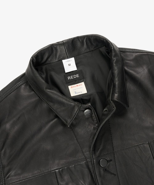 FRONT 11201 カバーオール REDE×BIGMAC Leather Chore Coat メンズ