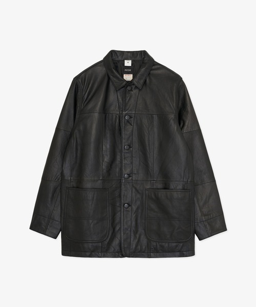 FRONT 11201 カバーオール REDE×BIGMAC Leather Chore Coat メンズ