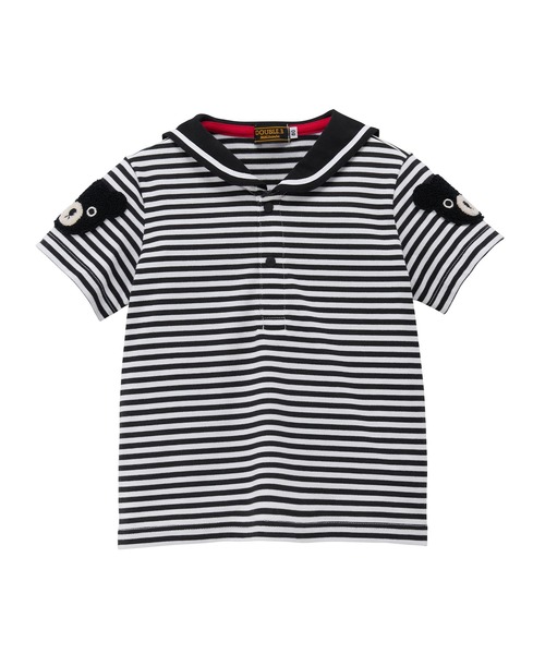 wb ブラウス シャツ セーラーカラーの半袖ブラウス キッズ 子供服