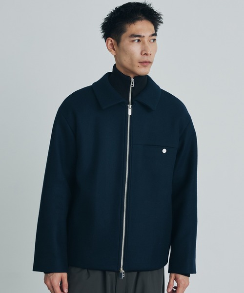 PUBLIC TOKYO メルトンショートジップブルゾン　サイズ2 PUBLIC TOKYO（パブリックトウキョウ） ブルゾン 2 グリーン メンズ