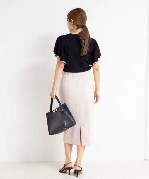 「NOLLEY'S Sophi」 半袖ニット 38 ブラック レディース_画像3